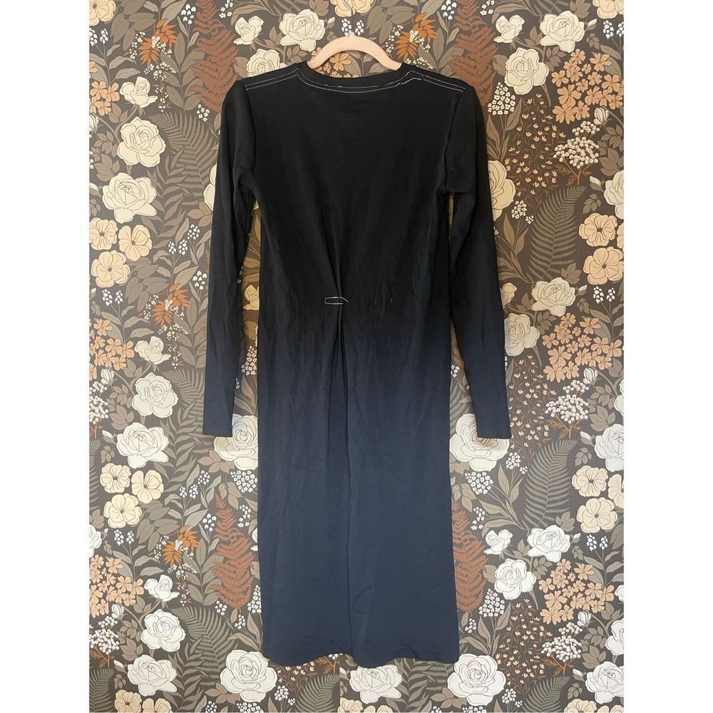 Rag & Bone Women's Black Long Sleeves Crew Neck Pull Over Shift Dress Size S
